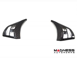 BMW E70/E71 X6 Steering Wheel Sport Button Cover - Carbon Fiber